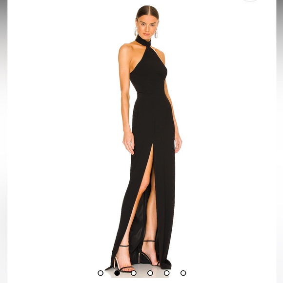 REVOLVE Dresses & Skirts - REVOLVE “THE GOWN” BLACK SLIT DRESS